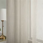 Современные однотонные белые льняные тюлевые занавески Topfinel для гостиной, кухни, оконные шторы, прозрачные Занавески для спальни, домашний декор.