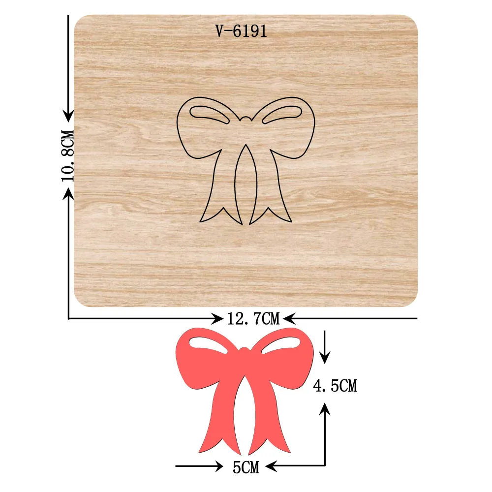 

New Bow wooden dies cutting dies for scrapbooking Multiple sizes V-6191