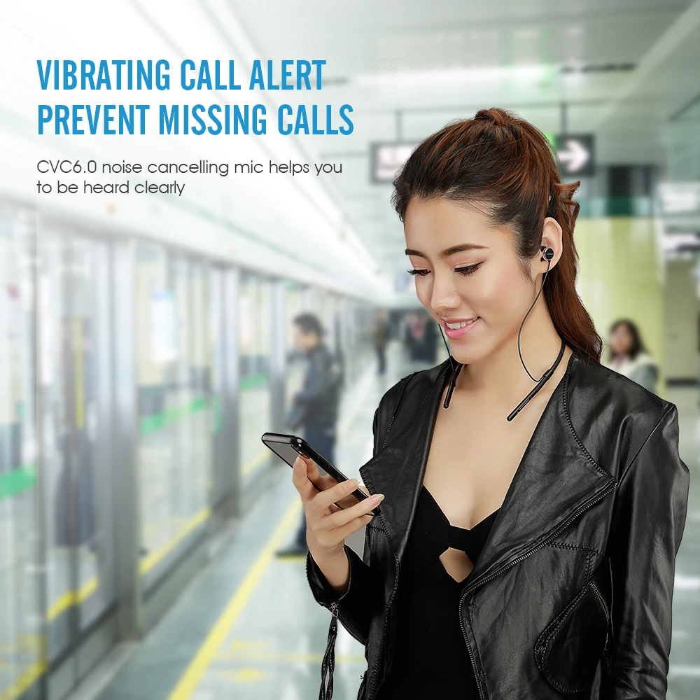 ANC ожерелье наушники DSP активный шумоподавление Bluetooth гарнитура Спорт Музыка