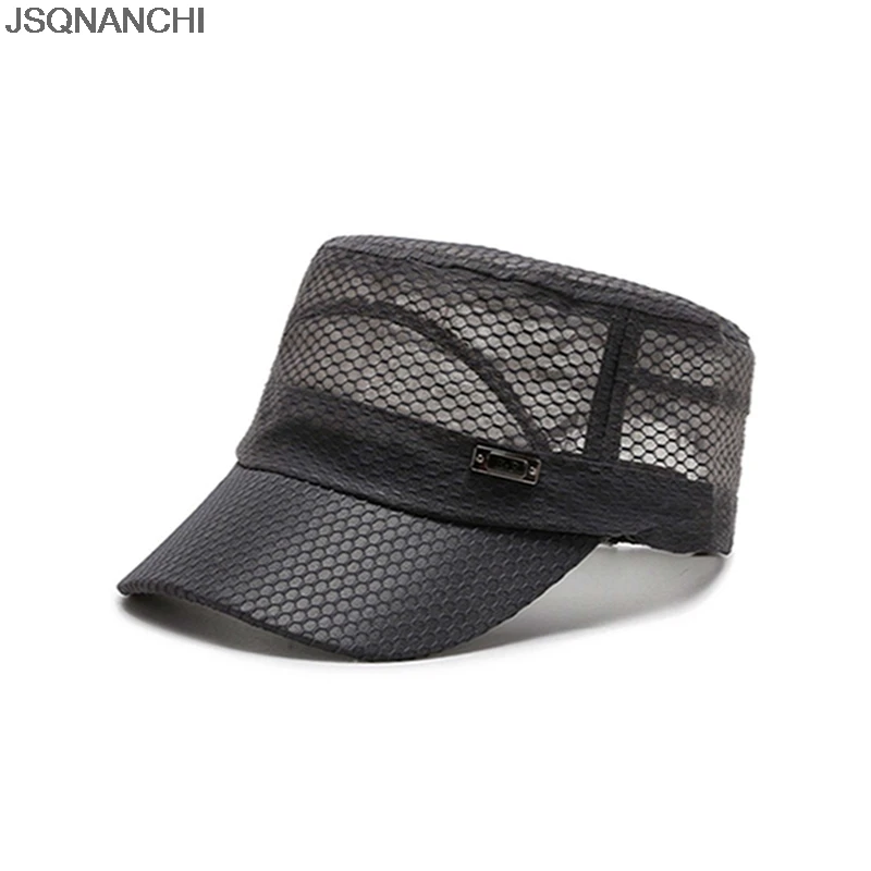 

New Casual Hat Flat Cap Stylish Cap Head Cover Breathable Hollow Classic Mesh Stylish Head Accessories High Quality Hot