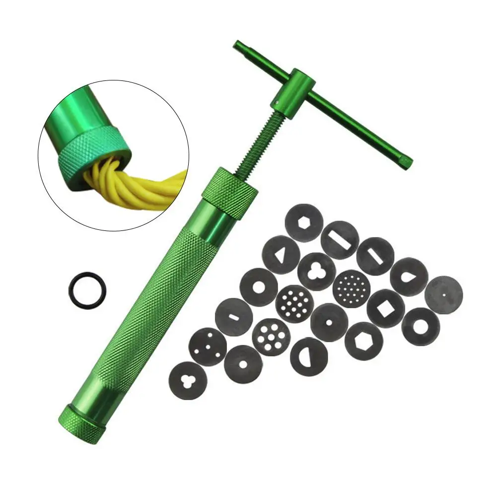 

High Quality Green Clay Extruders Clay Sugar Paste Extruder Sculpture Machine Gun Fondant Cake Sculpture Polymer Gun Tool