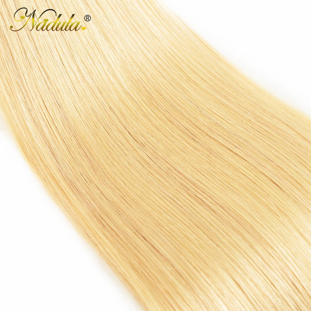 NADULA HAIR 1b 613 пучок бразильских прямых волос Омбре светлые человеческие волосы