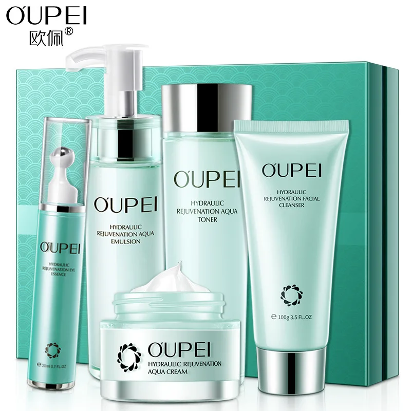 

OUPEI Skin Care products set Moisturizing and hydrating Brightening skin tone five-piece set facial care set