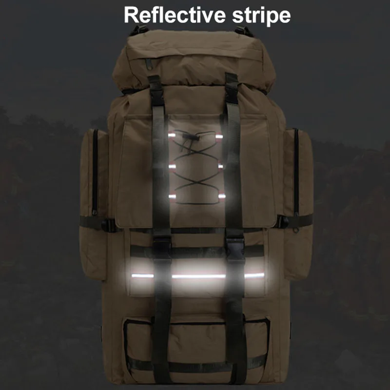 Outdoor 130L Large Capacity Travel Bags Men Oxford Military Camping Hiking Backpack Waterproof Climbing Tactical Rucksack XA767F