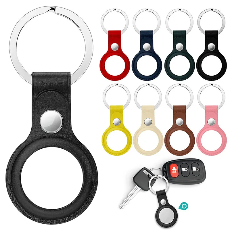 

Protective Cover For Apple Airtags with key chain ring dog locator tracker loop For Air tags accessories wallet tag sleeve