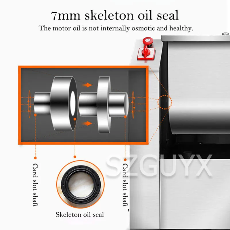 Автоматическая замесочная машина 1500 Вт многофункциональная тестомешалка 8 л из