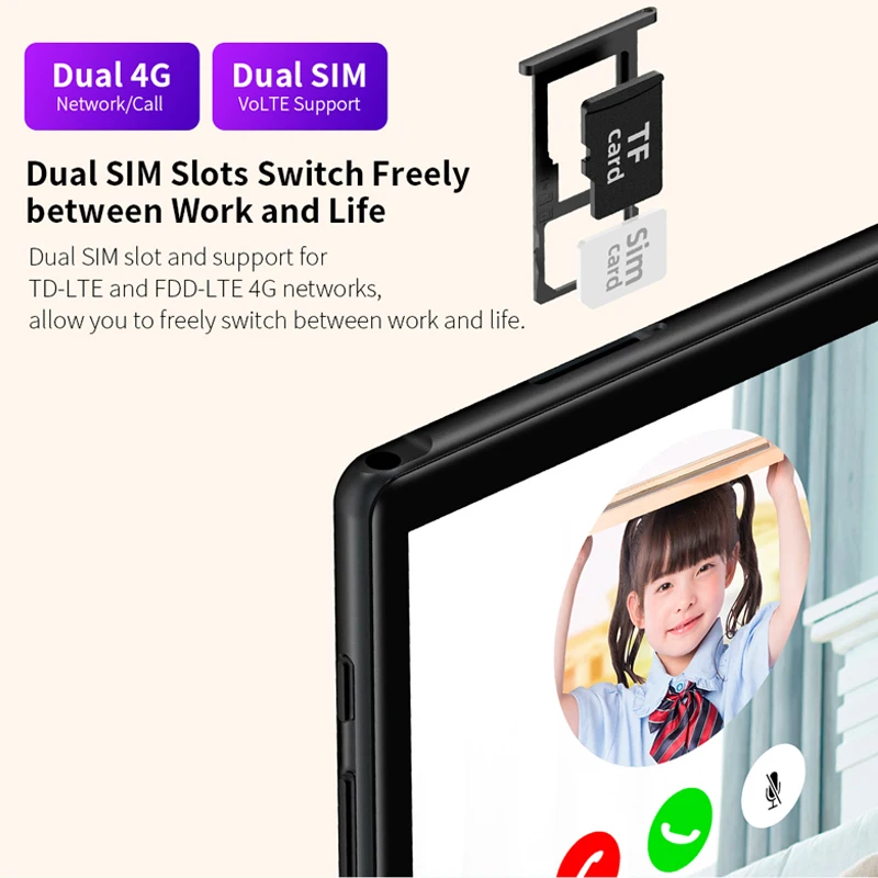 Teclast M40 10 1 дюймовый Восьмиядерный двойной 4G сеть Android 10.0 телефонные звонки