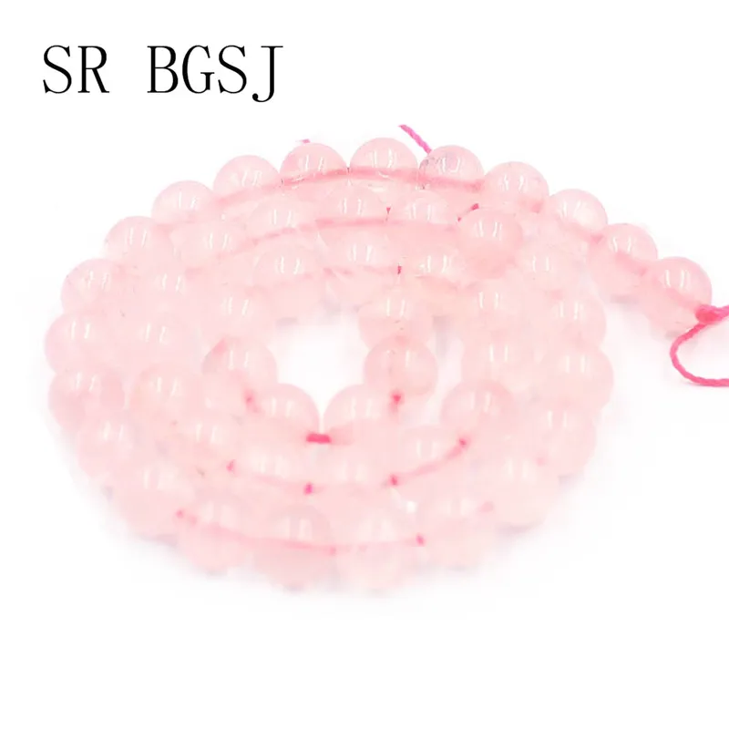 Бесплатная доставка 4 мм-16 мм розовая роза Quartzs драгоценные камни рыхлый