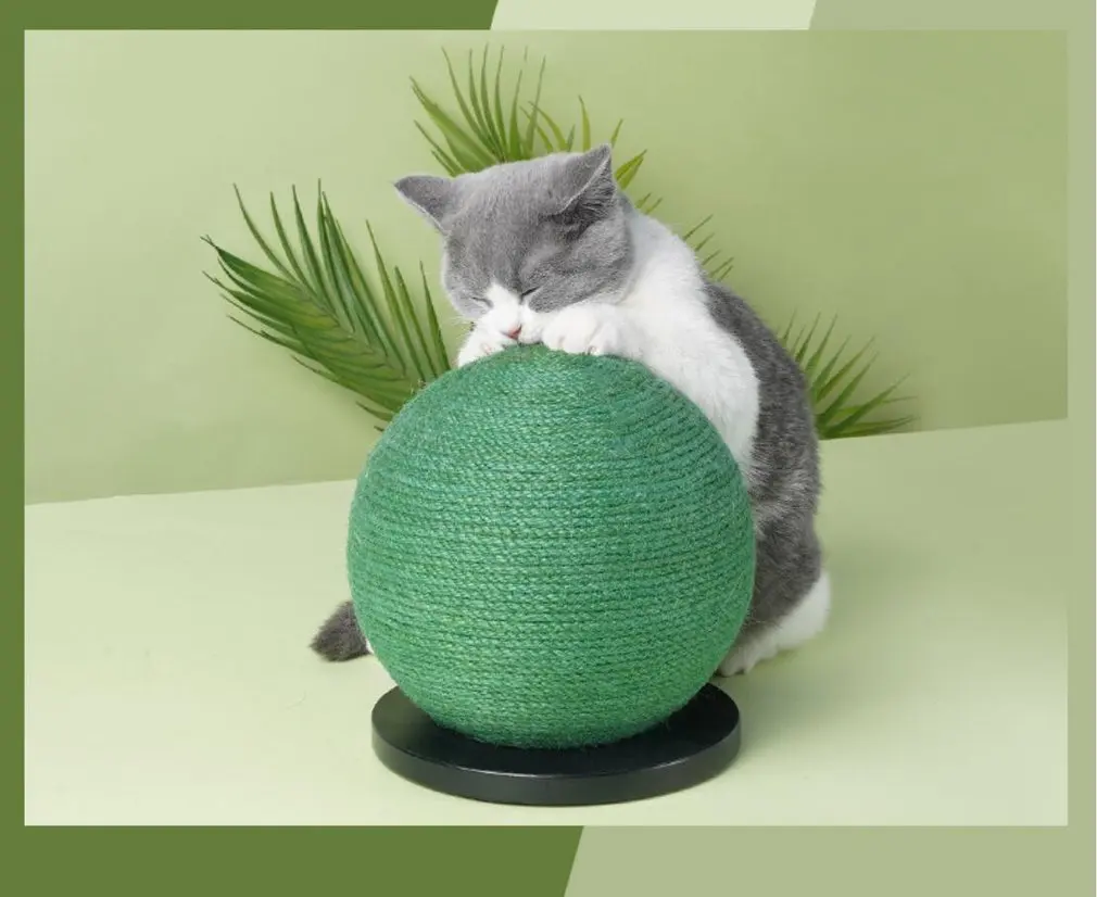 

Pet Cat And Dog Toy Ball Scratching Cactus Claw Sharpener Sisal Wear-resistant Small Gripper Ball Toy