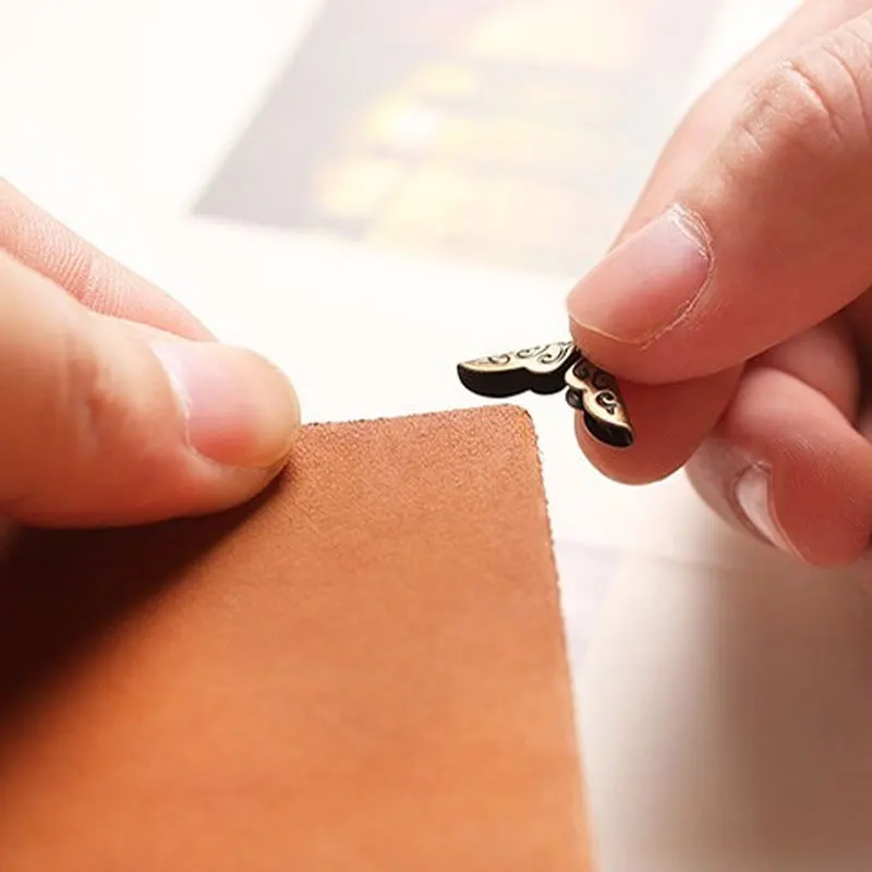 4 шт. практичные металлические уголки для книг бронзовые золотые защитные папки