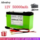 Новый комплект литиевых батарей 12 В, 50 Ач, 18650, подходит для солнечной энергии и отображения мощности аккумулятора электромобиля + зарядное устройство 12,6 в, 3 А