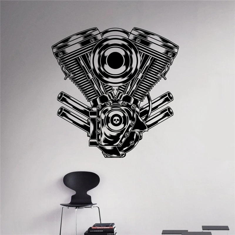 Новинка 2018 Неймар наклейки на стену двигатель двигателя наклейка авто гараж