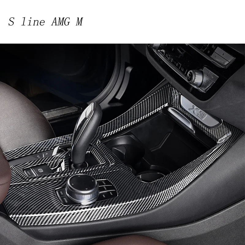 Автомобильный Стайлинг интерьера из углеродного волокна для BMW X3 X4 G01 G02
