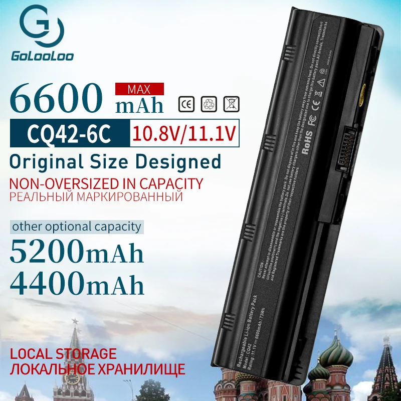 Golool 6 аккумуляторная батарея для HP Compaq Presario CQ42 G62 CQ32 MU06 CQ43 CQ56 CQ62 CQ72 HSTNN-LB0W DM4 DV4 DV5 DV6 DV7