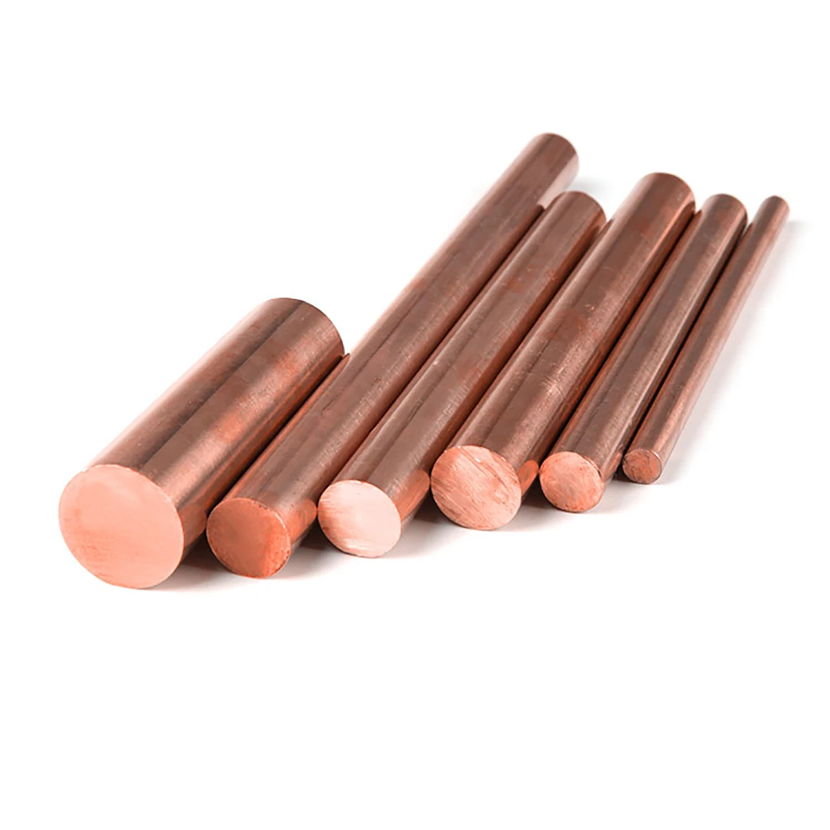 Diameter 6mm T2 Red Copper Round Bar Rod Pure Copper Stick Length 650mm for Milling Welding Metalworking enlarge