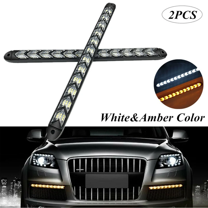 12 Светодиодный дневный ходовой фонарь DRL для автомобиля ленточный светильник с