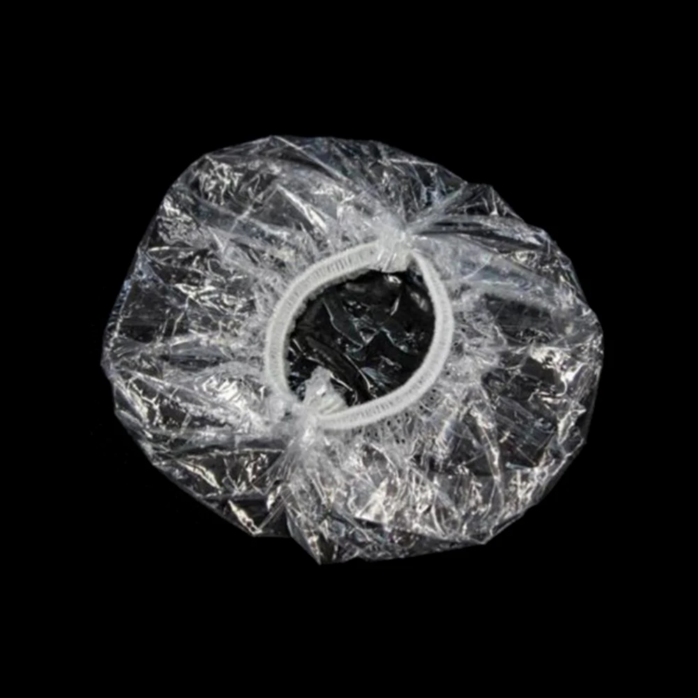 

100pcs Hair Dye Covers Hairdressing Earmuffs Tool Barbershop Cap Shower Disposable Ear Protector Home Salon Clear Waterproof