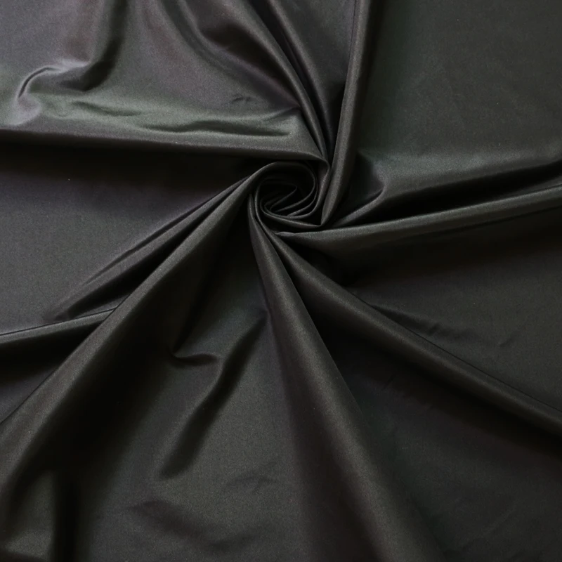 100 см * 140 качественная окрашенная пряжа шелковая ткань черное шелковое платье из