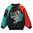 Куртка на молнии для мальчиков, модная ветровка в южнокорейском стиле, бейсбольная верхняя одежда, пальто, весна-осень