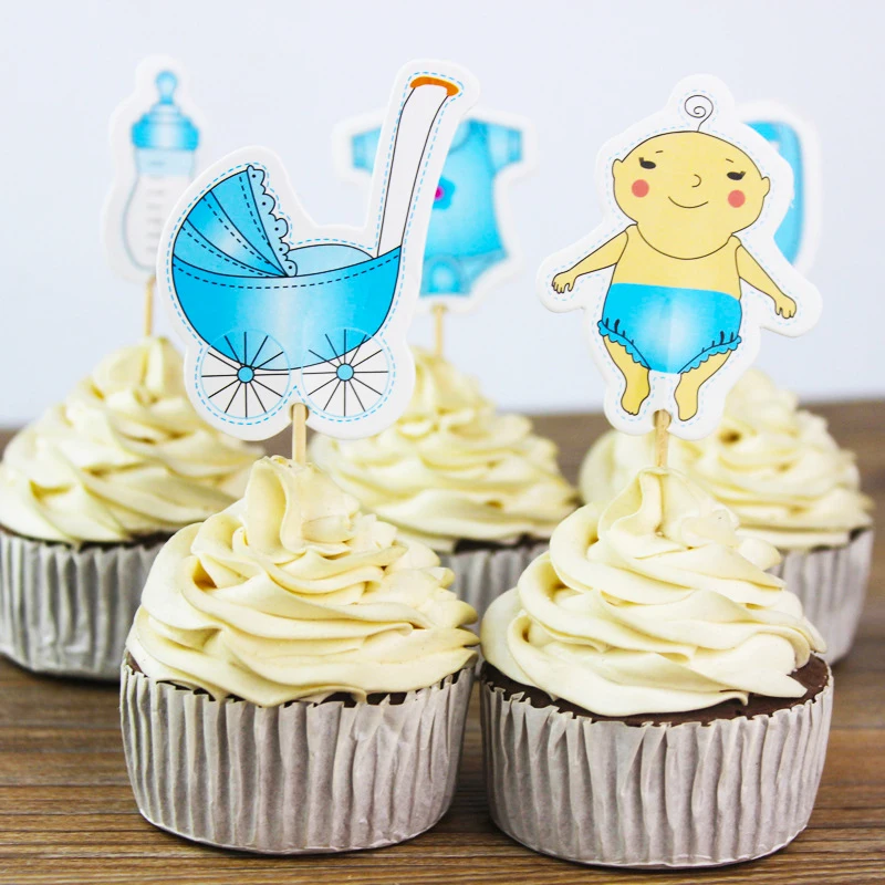 1 Набор Блеск Бумага Baby Shower кекс фигурки жениха и невесты Для мальчиков девочек