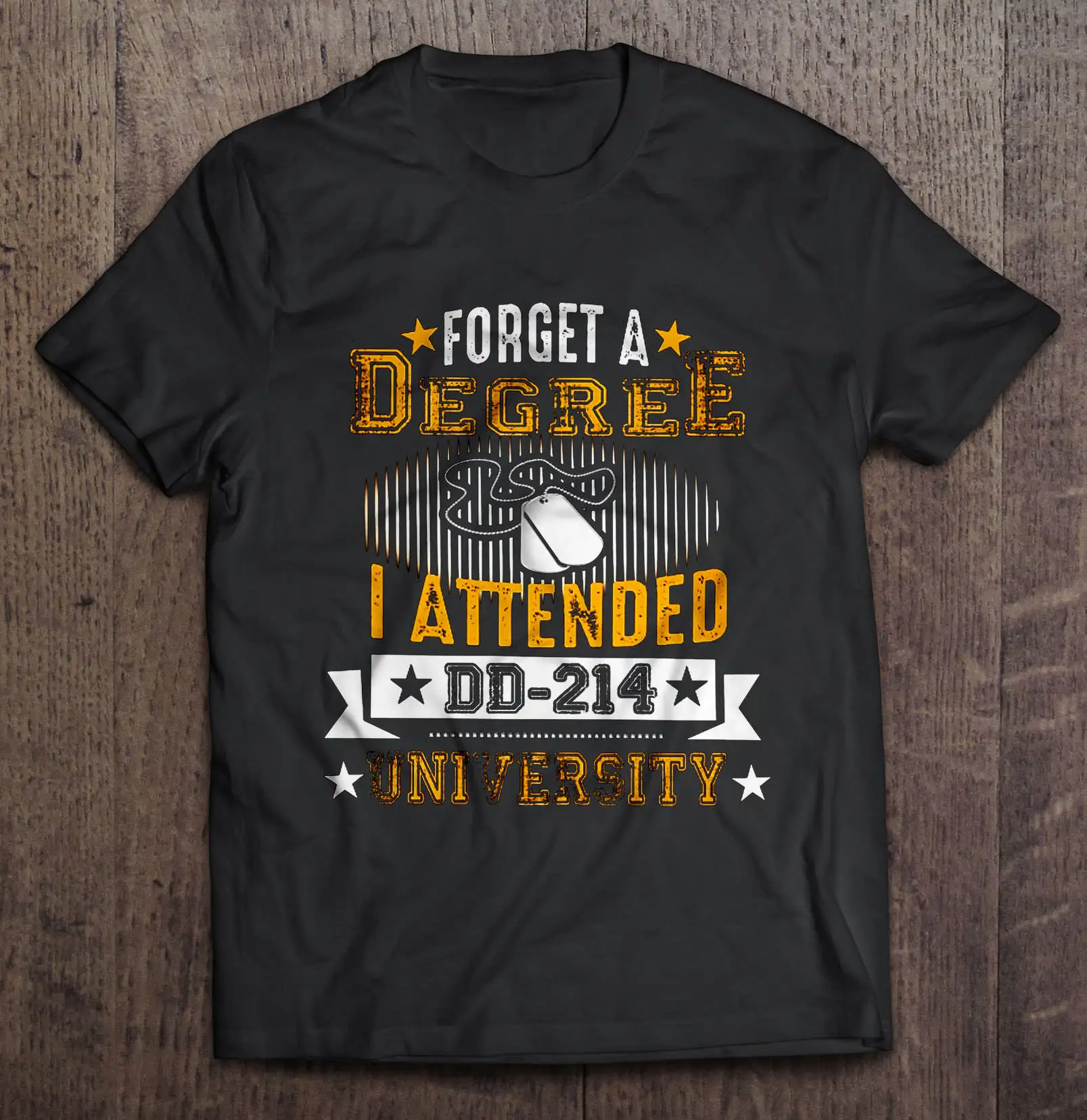 Забудьте о степени я учился Dd 214 университетской версии 2 футболки|Мужские