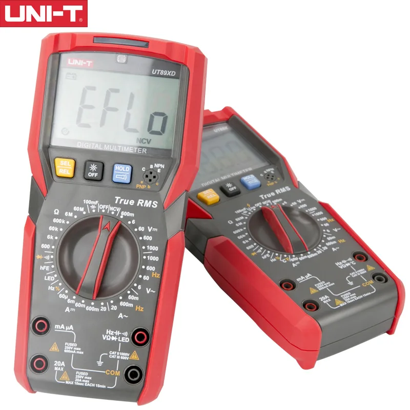 Цифровой мультиметр UNI T UT89X UT89XD true RMS 20 А цифровой высокого напряжения