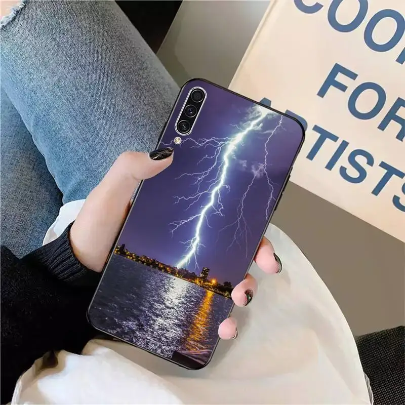 

Sky lightning Style Phone Case For Samsung galaxy A S note 10 7 8 9 20 30 31 40 50 51 70 71 21 s ultra plus