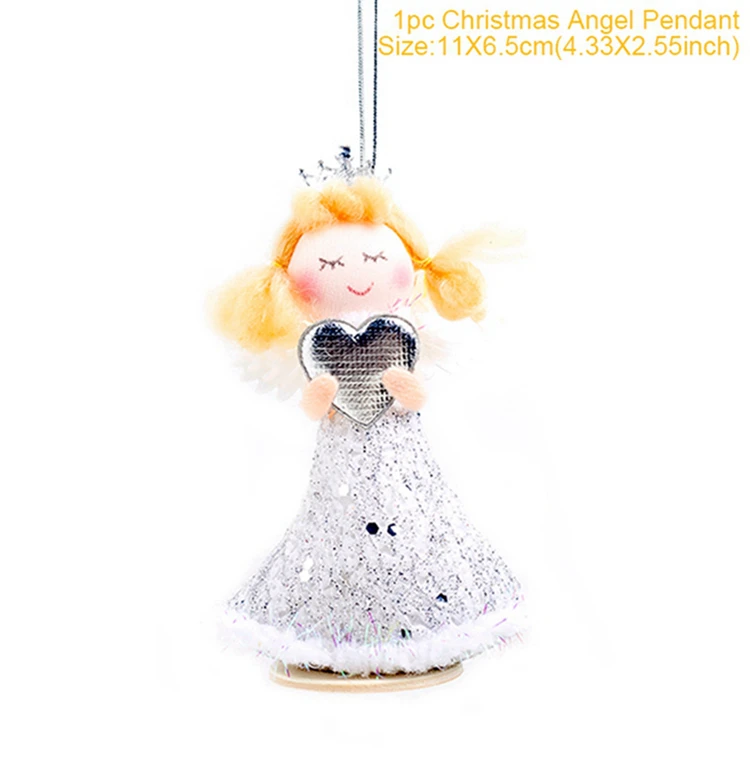 doll 15 Год Рождество Ангел Кукла Плюшевые Рождественские елки украшения Счастливого Рождества украшения для дома Рождество Navidad подарки - Цвет: doll 15