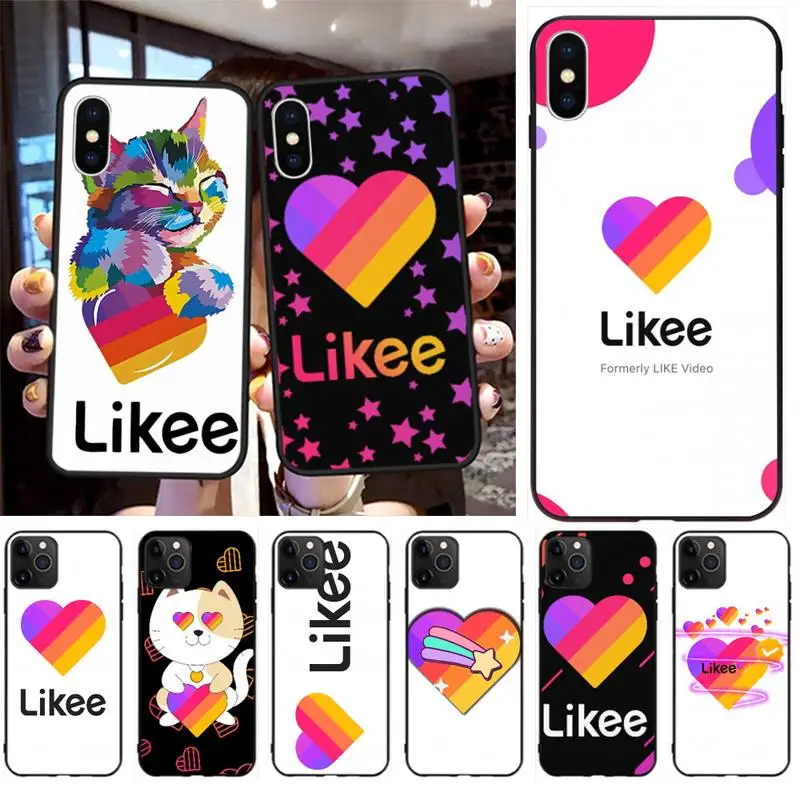 Модный чехол HPCHCJHM с рисунком кота медведя сердца черный для телефона iPhone 11 pro XS MAX 8