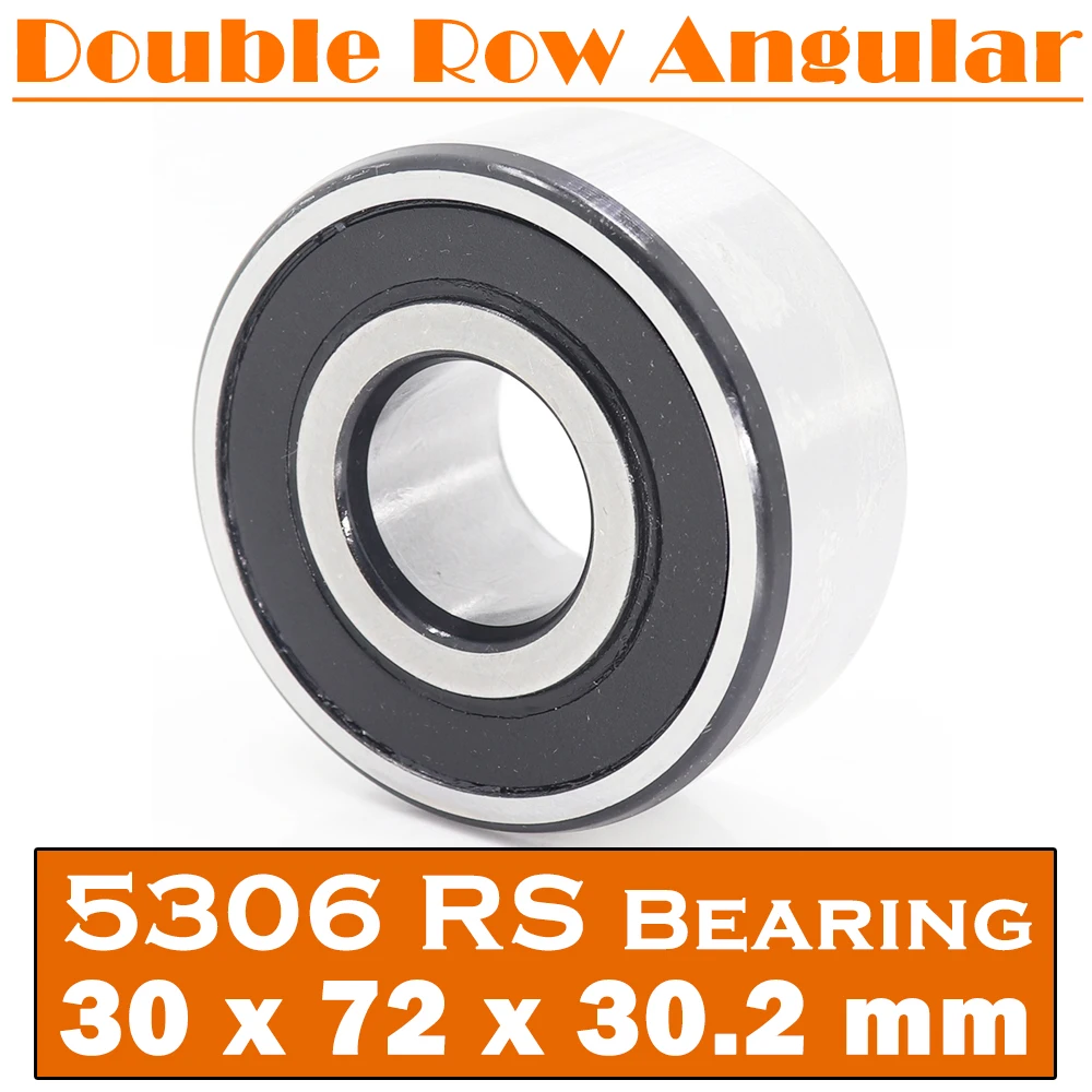 

5306 2RS Bearing 30*72*30.2 mm ( 1 PC ) Axial Double Row Angular Contact 5306RS 3306 2RS 3056306 Ball Bearings