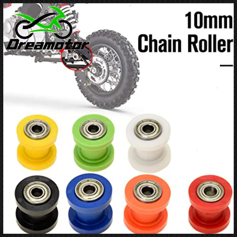 

8/10mm Drive Chain Roller Pulley Wheel Slider Tensioner Wheel Guide For Enduro Motorcycle Motocross PIT Dirt Bike ATV CRF CR XR