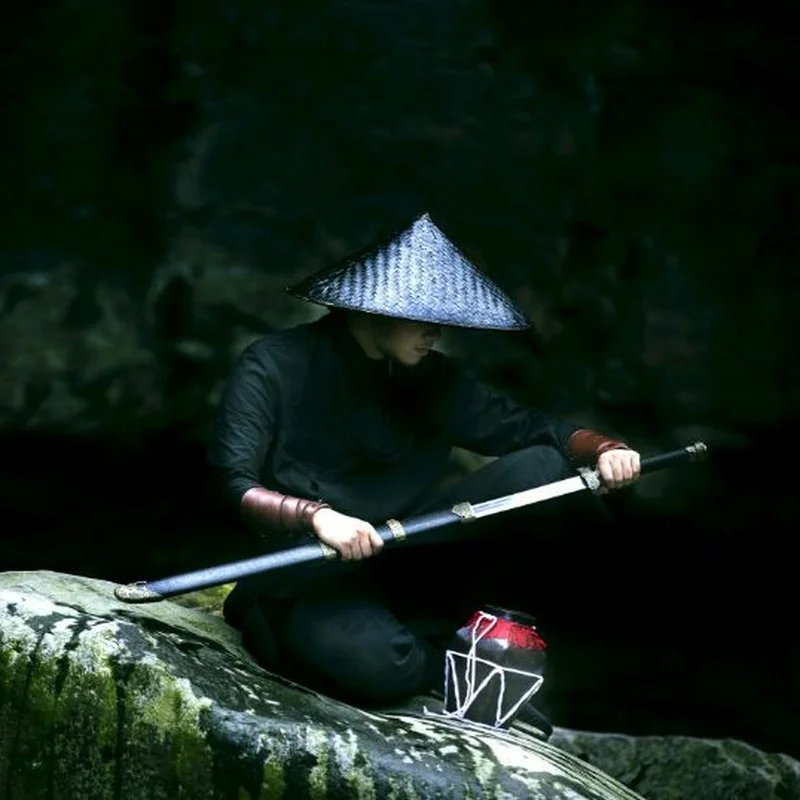 Традиционная китайская бамбуковая плетеная шляпа кунг-фу шаолин японский