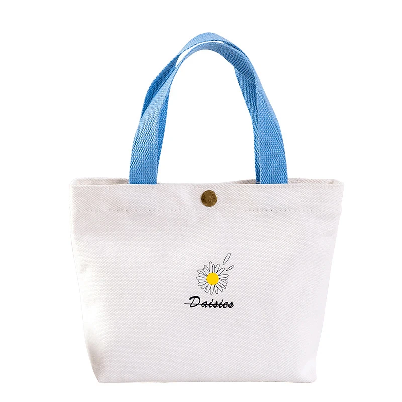 

Women Canvas Shoulder Bags Embossed Daisy Design Ladies Floral Handbag