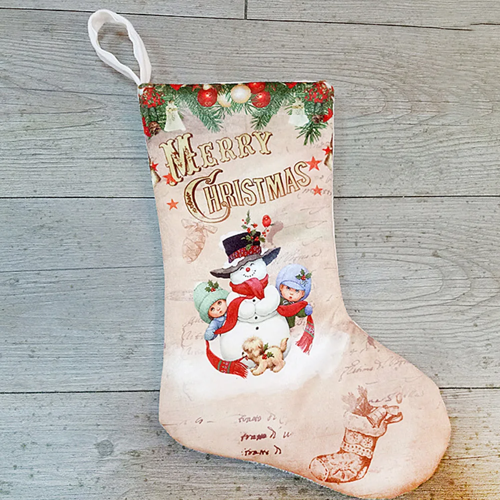 Офиса дома Портативный Рождественский носок для подарков фестиваль мультфильм