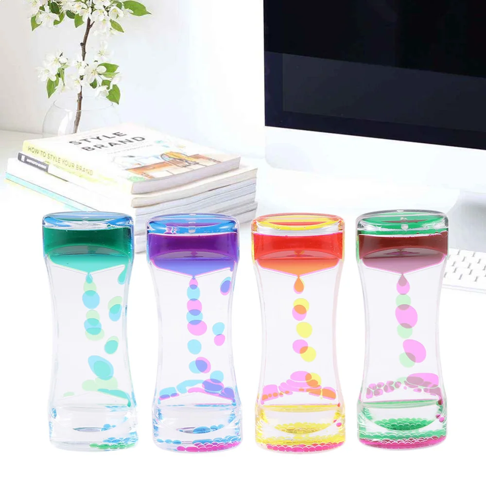 

Liquid Motion Sandglass Timer Novelty Liquid Motion Bubbler for Children