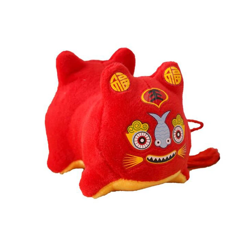 

2022 год тигра талисман Зодиак красная кукла кулон плюшевая игрушка подарок кулон милый праздничный подарок детские игрушки