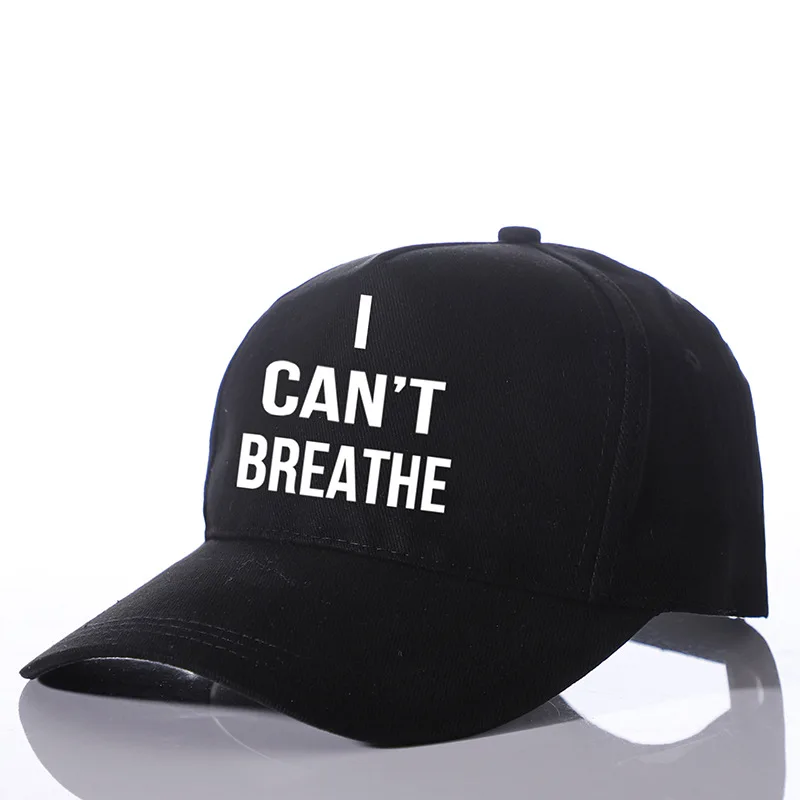 

Women Men Snapbacks I Can't Breathe Baseball Cap American Black Snap Backs Caps for Adults 2020 demonstration Hats Letters