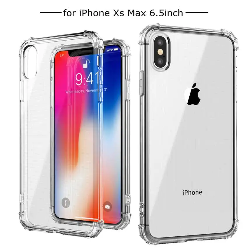 Защитный чехол HD из мягкого ТПУ для Iphone Xs Max Xr 7 8 Plus 6 6s | Чехлы