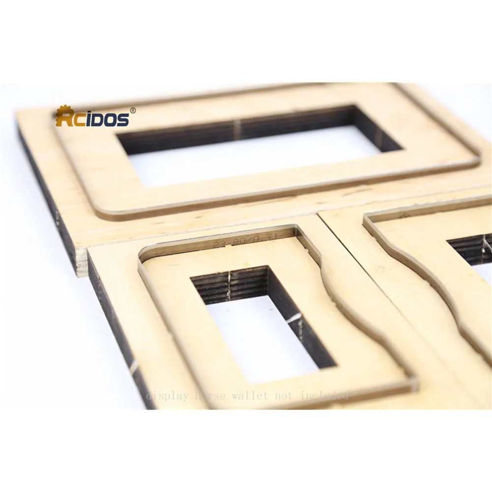 RCIDOS Card wallet leather cutting die Japan steel Blade card purse leathe cutter mold wood plate17-18mm blade 23.8x0.71mm | Дом и сад