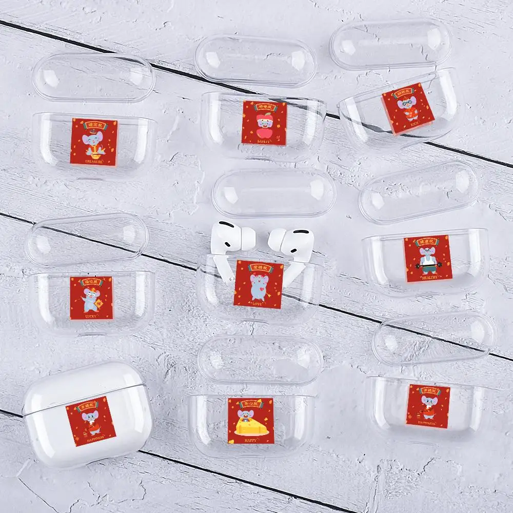 Хит счастливые наушники в форме мыши чехол для AirPods 2nd 1st зарядная коробка Airpods Pro