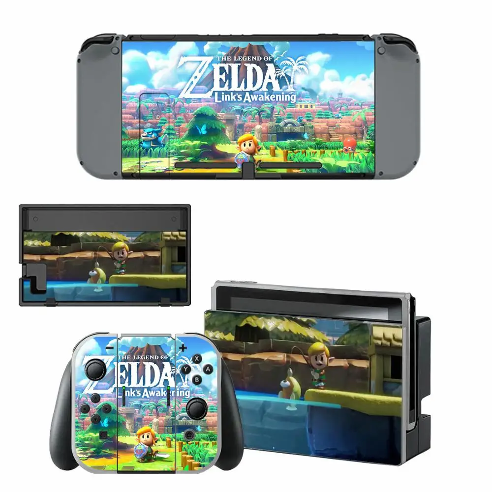 Легенда о Зельде ссылка Пробуждение кожи Стикеры винил для nintendo Сменные наклейки Кожа NS консоли и джойстики Joy-Con