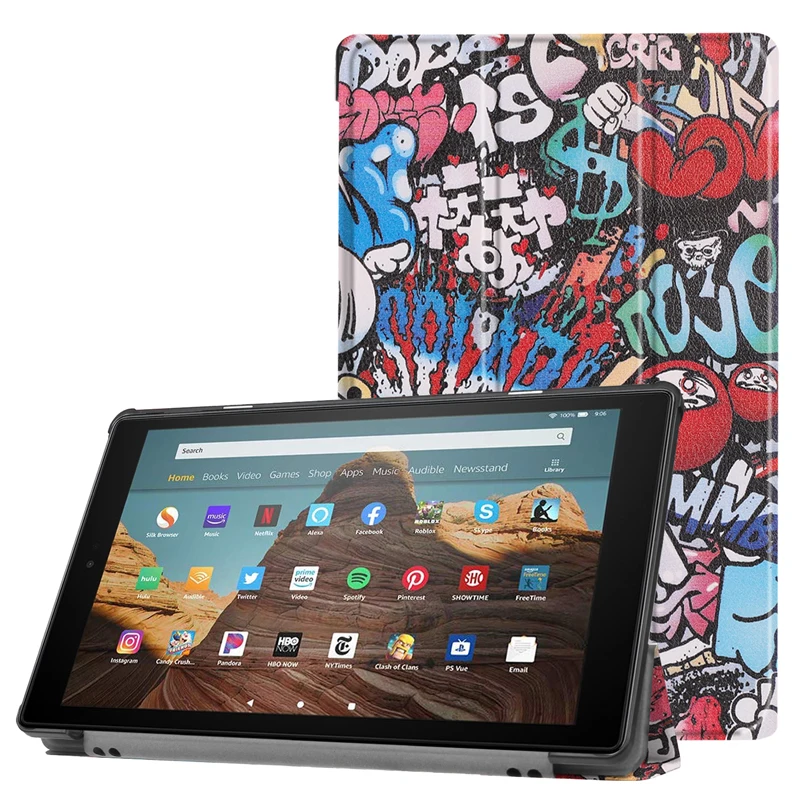 Модный милый чехол для Amazon Fire HD10 2019 Жесткий Чехол HD 10 2017 держатель подставка|Чехлы
