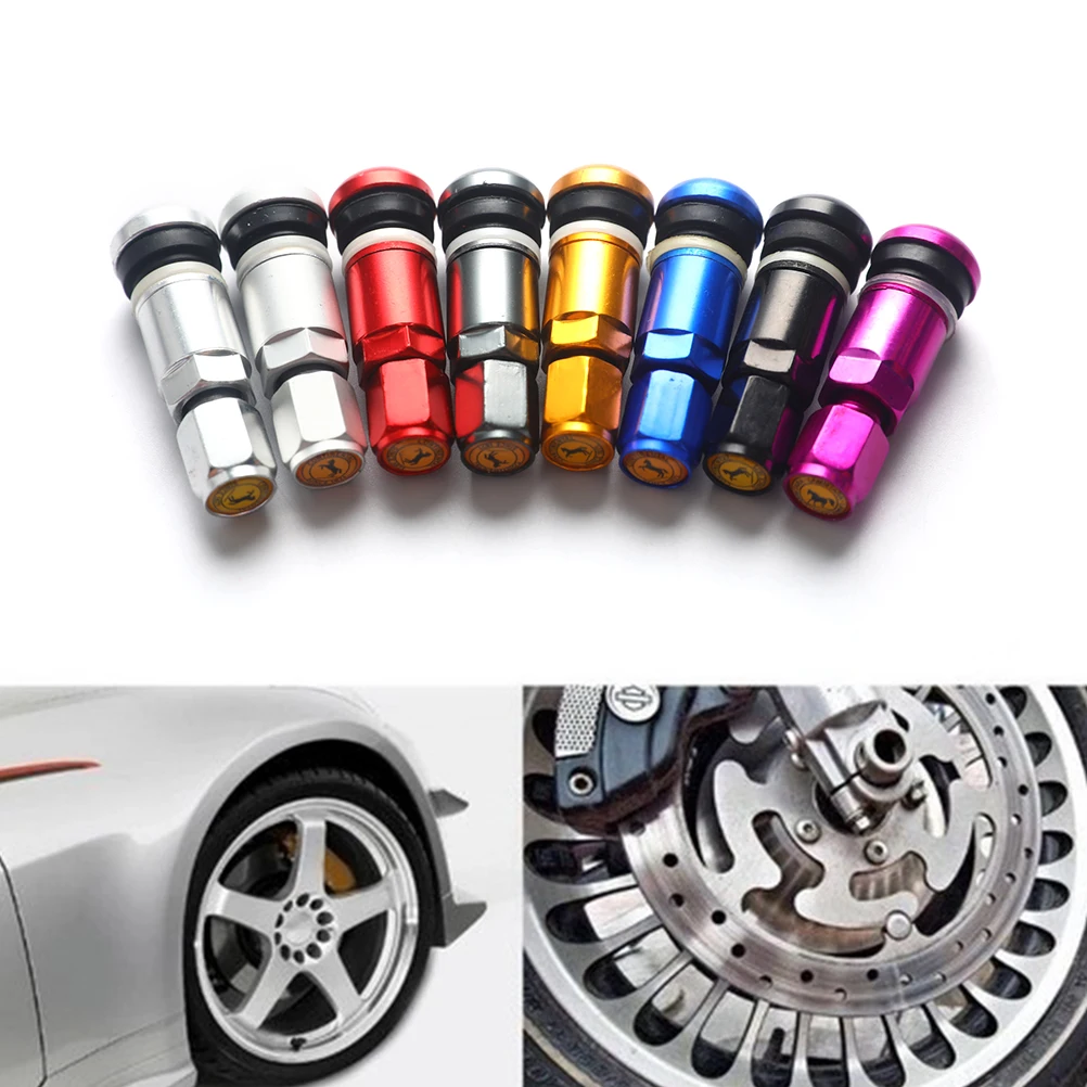 

4Pcs Universal Metal Car Motorcycle Tubeless Wheel Tyre Valve Stem Caps Aluminum Alloy Tire Air Valve Stems Car Accessories
