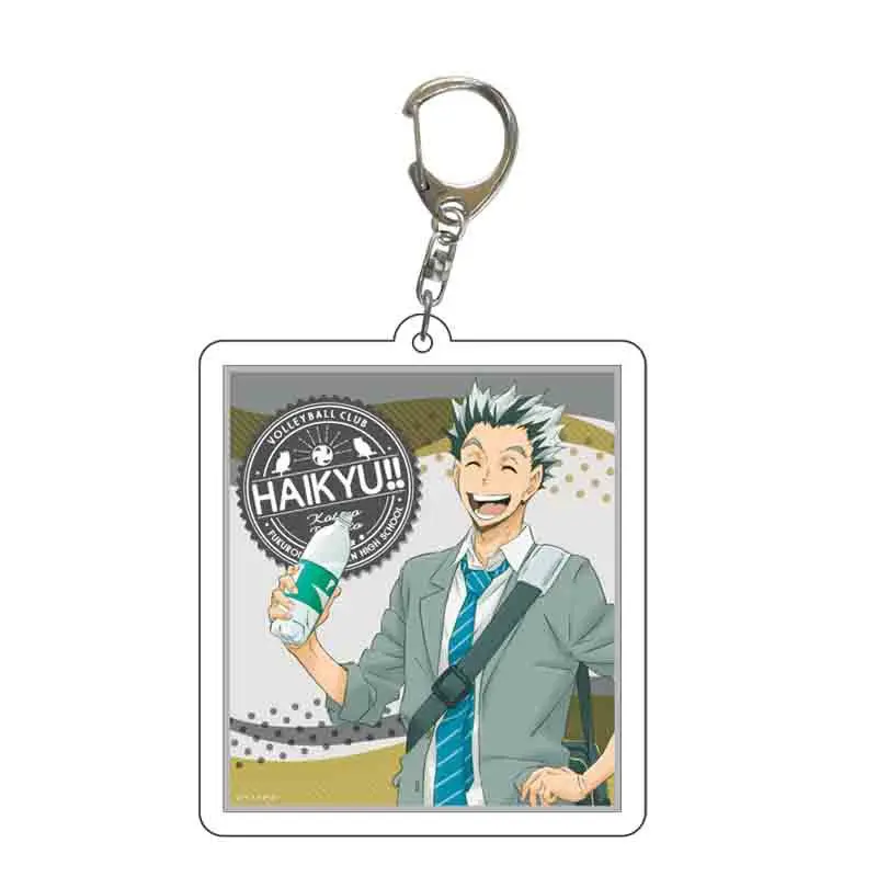 

Japan Anime Hot Sport Haikyuu Cosplay Volleyball Youth Hinata Shoyo Kageyama Tobio Koushi Kei Tsukishima PVC Keychain Bag Chain