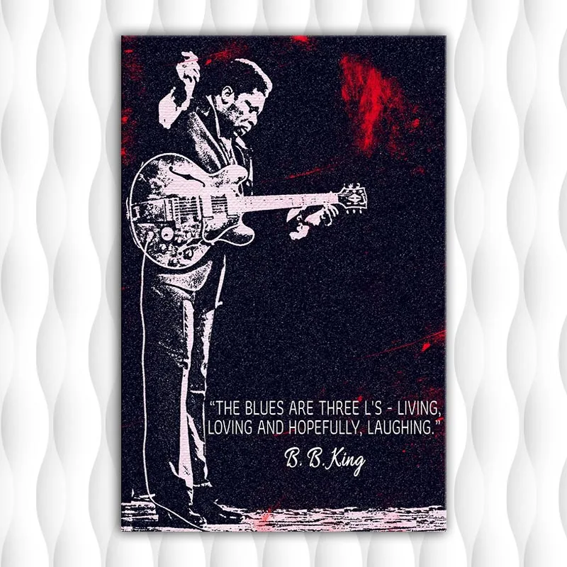 Настенная картина Singer BB.KING настенный плакат современные картины с изображением