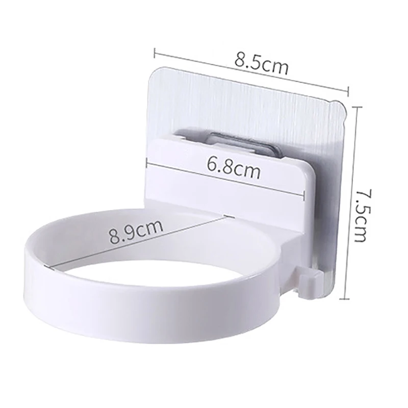 

2021 New ABS Bathroom Shelf Storage High Quality Wall-mounted Hair Dryer Holder Rack Organizer Hairdryer Bathroom Accessories