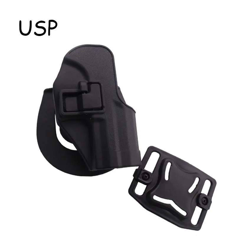 Black USP Тактическая страйкбольная кобура для оружия Glock 17 19 Colt 1911 Beretta M9 Sig P226 чехол для пистолета с правой рукой военные охотничьи принадлежности - Цвет: Black USP