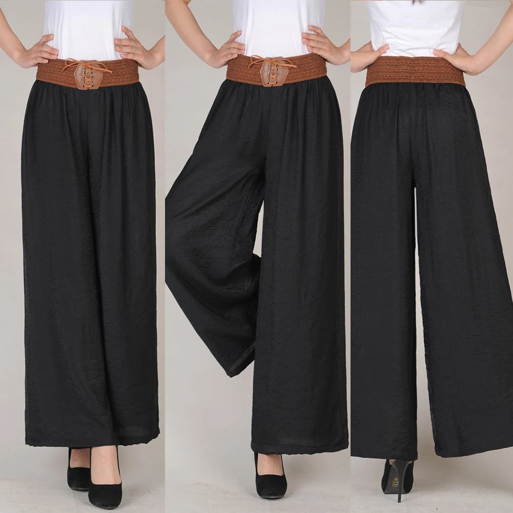 Большие плюс брюки женские спортивные для женщин Широкие с высокой талией