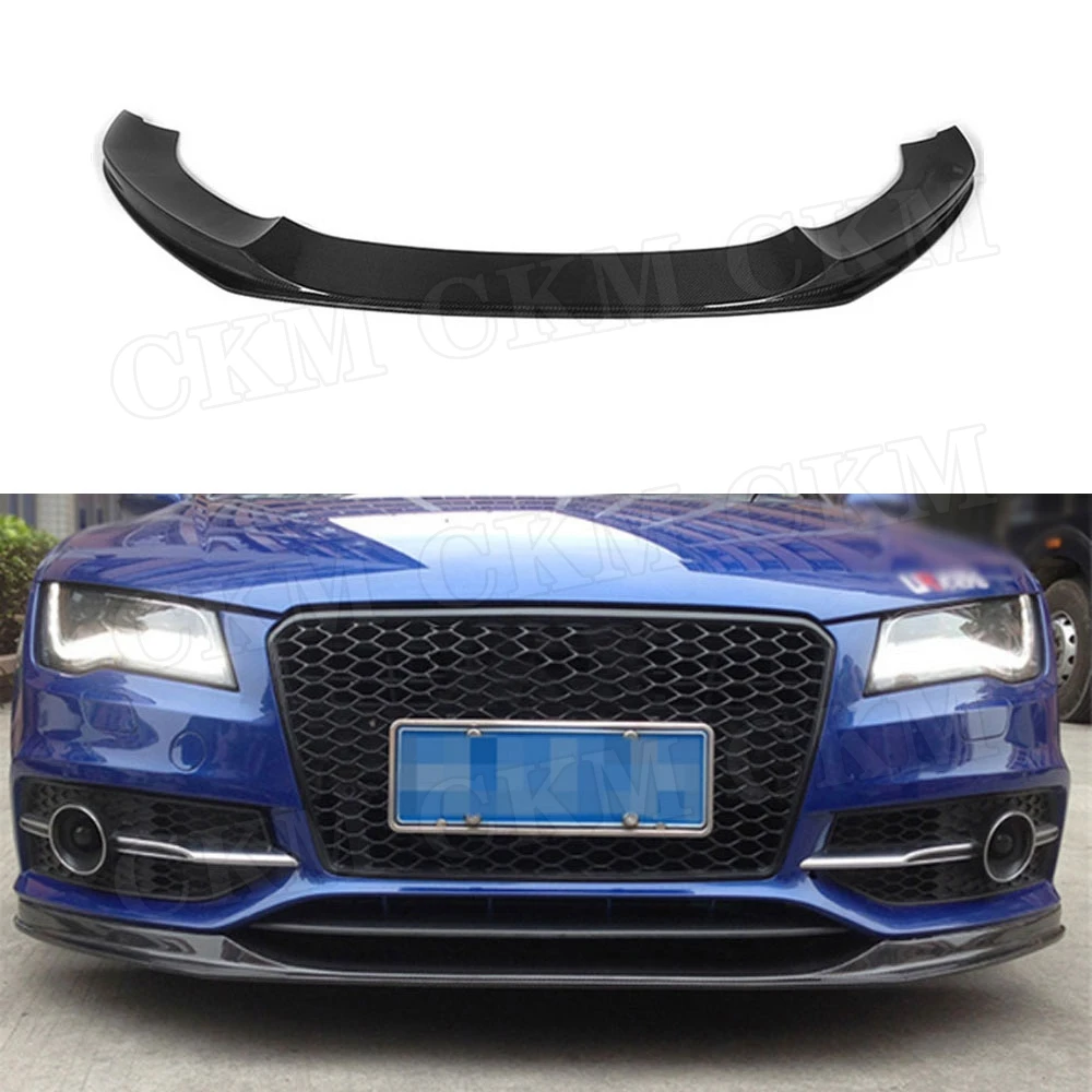 Передний бампер спойлер фартук для Audi A7 S7 Sline 2012 2013 2014 2015 углеродное волокно/FRP