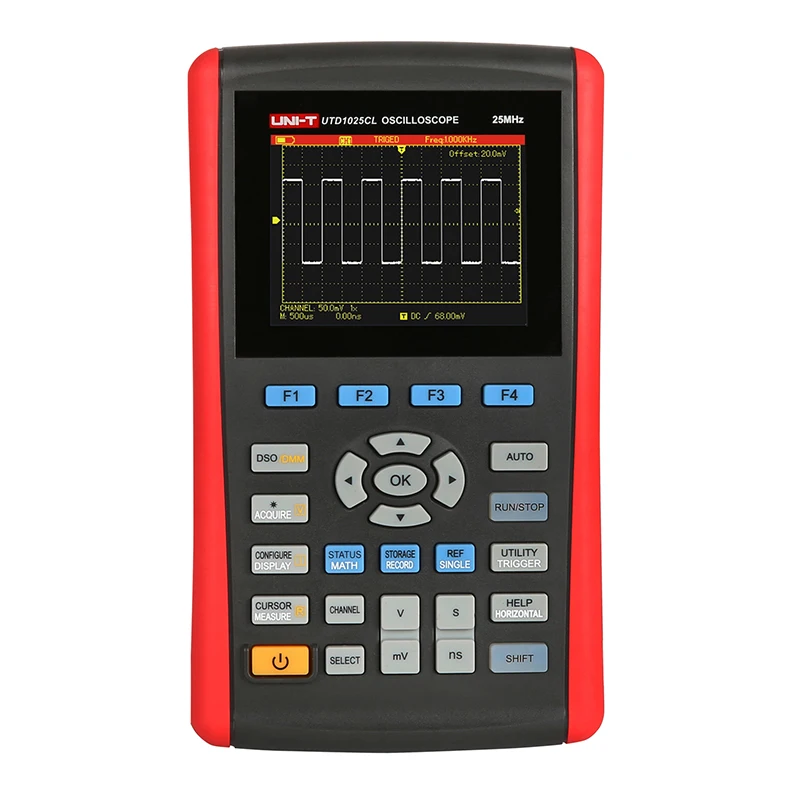 Портативный цифровой осциллограф UNI-T UTD1025CL 1 канал полоса пропускания 25 МГц
